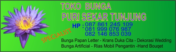 Toko Bunga di Denpasar  papan Letter